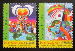 Poštovní známky OSN Vídeò 2005 Dìtské kresby Mi# 451-52
