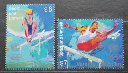 Poštové známky OSN Viedeò 1996 Novodobé olympijské hry Mi# 214-15