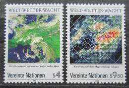 Poštovní známky OSN Vídeò 1989 Pøedpovìï poèasí Mi# 92-93