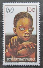 Poštová známka Bophuthatswana, JAR 1981 Slepé dítì Mi# 69