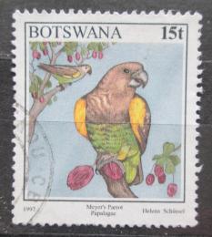 Poštová známka Botswana 1997 Papoušek žlutotemenný Mi# 631