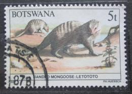 Poštová známka Botswana 1987 Mangusta žihaná Mi# 407