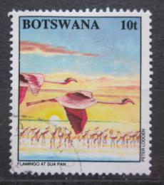Poštová známka Botswana 1994 Plameòák malý Mi# 570