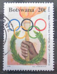 Poštová známka Botswana 1996 Olympijské kruhy Mi# 605