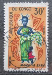 Poštová známka Kongo 1967 Místní kroj Mi# 131