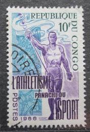Poštová známka Kongo 1966 Atletika Mi# 100