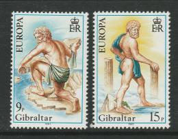 Poštové známky Gibraltár 1981 Európa CEPT, folklór Mi# 416-17