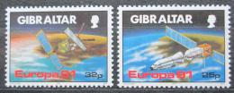 Poštové známky Gibraltár 1991 Európa CEPT, prieskum vesmíru Mi# 613-14