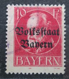 Poštová známka Bavorsko 1919 Krá¾ Ludvík III. pretlaè Mi# 119 II A 