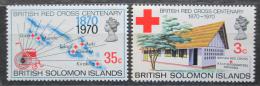 Poštové známky Brit. Šalamúnove ostrovy 1970 Èervený kríž Mi# 197-98