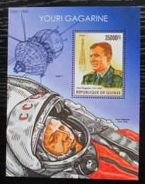 Poštová známka Guinea 2015 Jurij Gagarin Mi# Block 2570 Kat 14€