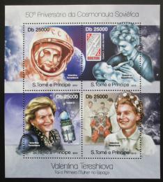 Poštové známky Svätý Tomáš 2013 Valentina Tìreškovová Mi# 5021-24 Kat 10€
