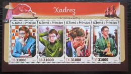 Poštové známky Svätý Tomáš 2016 Slavní šachisti Mi# 6901-04 Kat 12€