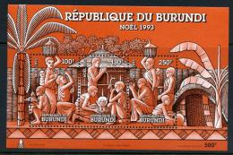 Poštové známky Burundi 1993 Vianoce Mi# Block 135 Kat 7.50€