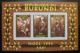 Poštové známky Burundi 1995 Vianoce Mi# Block 138 Kat 7€