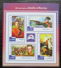 Poštové známky Svätý Tomáš 2015 Bitka u Waterloo, Napoleon Mi# 5995-98