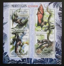 Poštové známky Mozambik 2012 Vyhynulí netopýøi Mi# 5851-54 Kat 15€