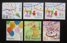 Poštové známky Japonsko 2017 Pozdravy Mi# 8874-79 Kat 9.60€