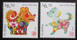 Poštové známky Tonga Niuafo´ou 2017 Èínský nový rok, rok psa Mi# Mi# 658-59 Kat 13€	