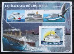 Poštová známka Komory 2008 Slavné lode Mi# Block 446 Kat 15€