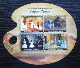 Poštovní známky Niger 2014 Umìní, Edgar Degas Mi# 3125-28 Kat 12€