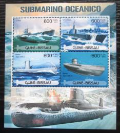 Potov znmky Guinea-Bissau 2012 Ponorky Mi# 5972-75 Kat 9.50