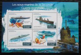 Poštové známky Guinea 2015 Ponorky Mi# 11233-36 Kat 16€