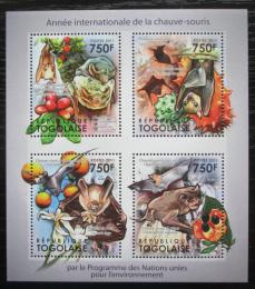 Poštové známky Togo 2011 Netopiere Mi# 4059-62 Kat 12€