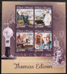 Potov znmky Svt Tom 2016 Thomas Edison Mi# 6546-49 Kat 12 - zvi obrzok