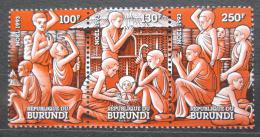 Poštové známky Burundi 1993 Vianoce Mi# 1790-92 Kat 7€