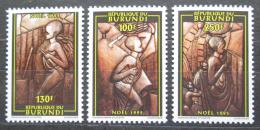 Poštové známky Burundi 1995 Vianoce Mi# 1819-21 Kat 6€