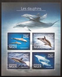 Poštové známky Niger 2014 Delfíny Mi# 3214-17 Kat 12€