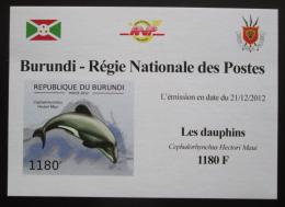 Poštová známka Burundi 2011 Delfíny neperf. DELUXE Mi# 2843 B Block