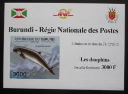 Poštová známka Burundi 2011 Delfíny neperf. DELUXE Mi# 2846 B Block