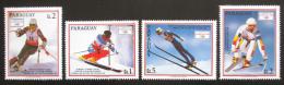 Poštové známky Paraguaj 1990 ZOH Albertville Mi# 4471-74 Kat 5.80€