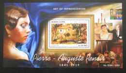Poštová známka Sierra Leone 2015 Umenie, Renoir Mi# Block 823 Kat 11€