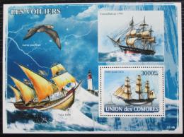 Poštová známka Komory 2008 Plachetnice Mi# Block 444 Kat 15€