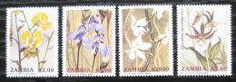 Poštové známky Zambia 1992 Orchideje Mi# 595-98 Kat 7.50€