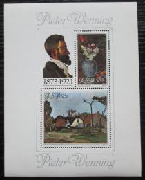Poštové známky JAR 1980 Umenie, Pieter Wenning Mi# Block 9