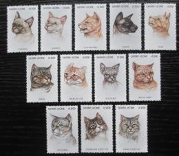 Poštové známky Sierra Leone 1996 Maèky Mi# Mi# 2583-94 Kat 13€