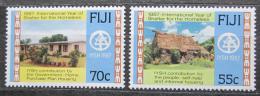 Poštové známky Fidži 1987 Medzinárodný rok bydlení Mi# 566-67