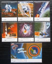 Poštové známky Jemen 1970 Apollo 12, prieskum Mesiaca Mi# 1129-35 Kat 8€