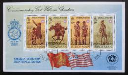 Poštové známky Ostrov Man 1976 Americká revolúcia, 200. výroèie Mi# Block 2 