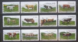 Poštové známky Francúzsko 2014 Francúzské krávy Mi# 5779-90 Kat 16.80€