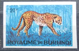 Poštová známka Burundi 1964 Gepard štíhlý neperf. Mi# 99 B
