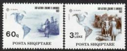 Poštové známky Albánsko 1992 Európa CEPT, objavenie Ameriky Mi# 2510-11