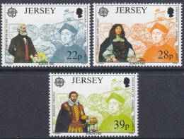 Poštové známky Jersey 1992 Európa CEPT, objavenie Ameriky Mi# 574-76