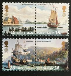 Poštové známky Ostrov Man 1992 Európa CEPT, objavenie Ameriky Mi# 503-06 Kat 6.50€