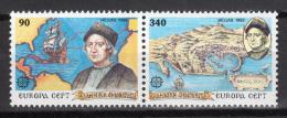 Poštové známky Grécko 1992 Európa CEPT, objavenie Ameriky Mi# 1802-03 A Kat 8€