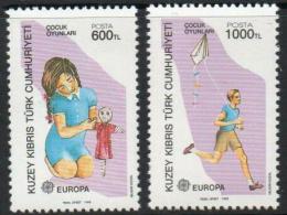 Poštové známky Cyprus Tur. 1989 Európa CEPT, dìtské hry Mi# 249-50 A Kat 6€